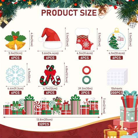 Buy 68Pcs Christmas Theme Bulletin Board Borders Set, Bulletin Board ...