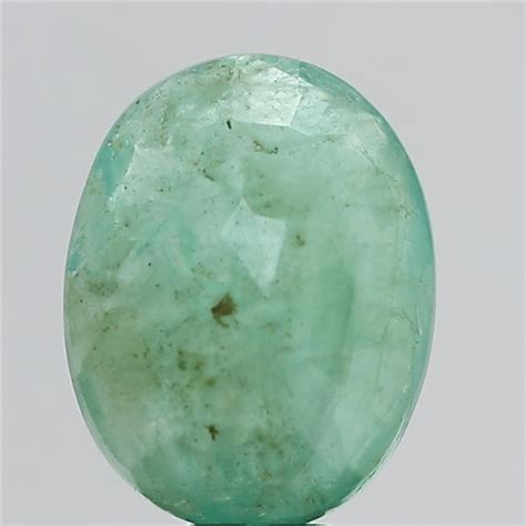 9 carat 10 ratti GII certified natural Colombian oval shape Emerald ...