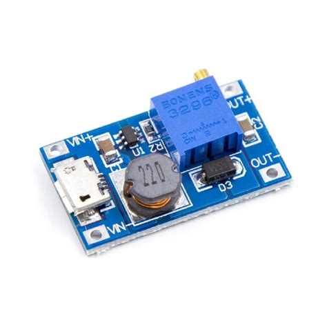 XY-016 2A DC-DC Step Up 5V/9V/12V/28V Power Module with Micro USB (1 ...