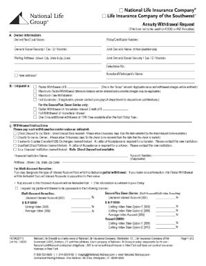Owners Tax Identification Number For National Life Group Form - Fill ...