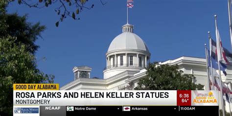 Rosa Parks and Helen Keller statues