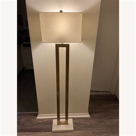 Target Marble/ Gold Floor Lamp - AptDeco