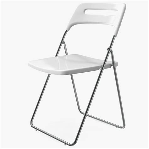 Plastic Folding Chair White 3D Model $29 - .3ds .blend .c4d .fbx .max ...