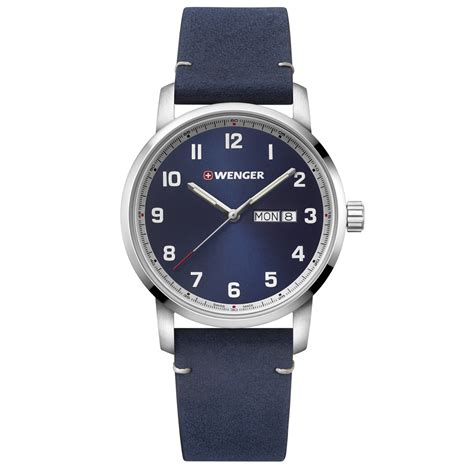 Wenger Swiss Made Attitude Analog Blue Dial Men's Watch