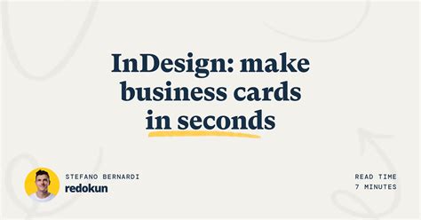 Image result for Tutorial InDesign How to Make Business Cards
