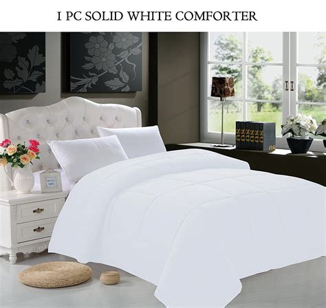 plain white comforter set