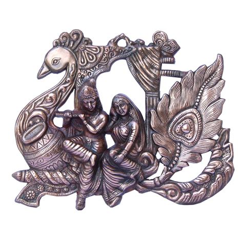 APKAMART Handcrafted Radha Krishna Wall Hanging 12 inch - Religious ...