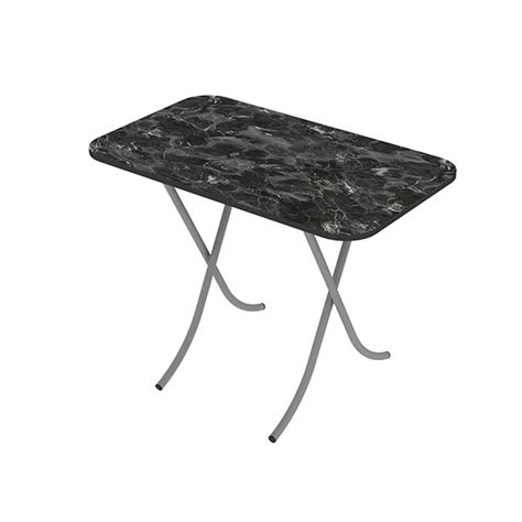 Sklopivi sto 60x100cm crni mermer Alesta AL10028CM | Volim svoj dom