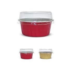 Buy Pusti Tushti - Aluminium Small Round Shape Baking Mould with Lid ...