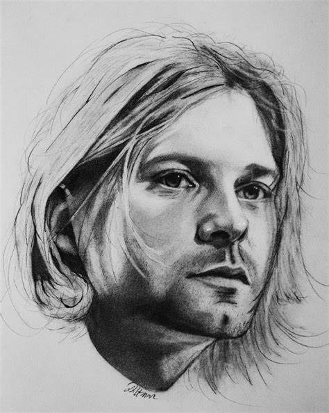 Kurt Cobain - Nirvana - MTV unplugged | Celebrity drawings, Sketches ...