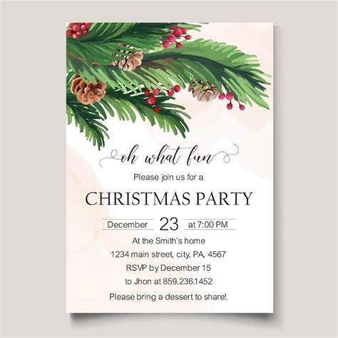 Christmas invitation Vectors - Download Free High-Quality Vectors from ...