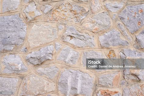 Simple Textured Light Background Of Stone Wall Of Aged Building Stock ...