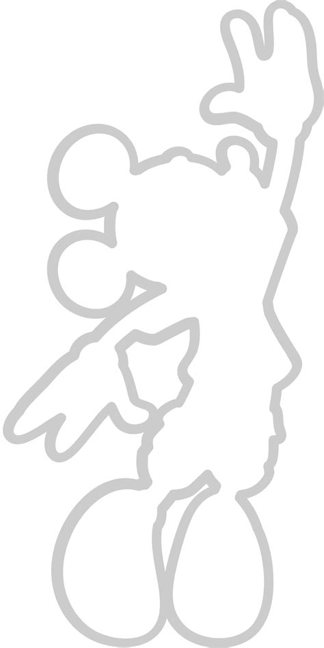 Mickey mouse outline 36663211 Vector Art at Vecteezy