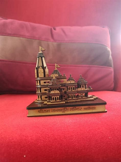 Shri Ram Mandir Ayodhya 3D Wooden Temple - from ₹639.00 at Creative ...