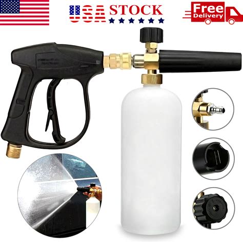 Pressure Washer Foam Gun 1/4" Snow Foam Lance Gun For Pressure Washer - Car Wash Soap Cannon ...