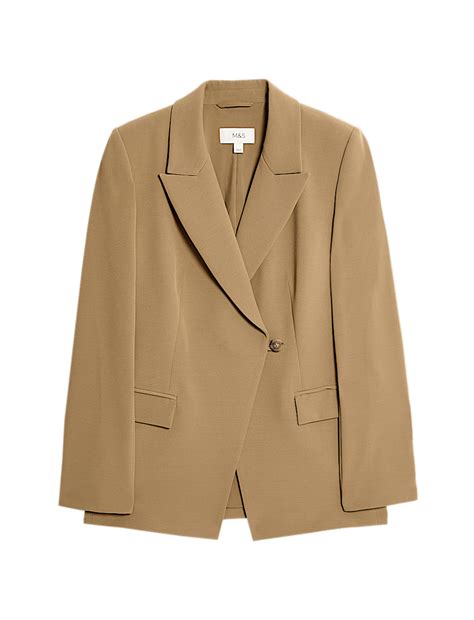 Buy Twill Tailored Cinched Waist Blazer at Marks & Spencer