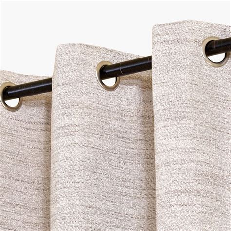 Buy Drift Melange Set of 2 Jacquard Blackout Window Curtains - 5ft from ...