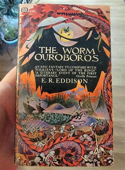 1967 Ballantine Book Printing of The Worm Ouroboros by E.R. Eddison : r ...