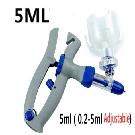 Buy 5ml Adjustable Automatic Continuous Syringe Veterinary Syringe ...