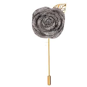 Buy Peluche The Prince Charming Grey Brooch for Men at Amazon.in