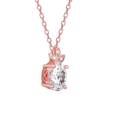 Buy GIVA Sterling Silver Rose Gold Glint of Happiness Pendant Online
