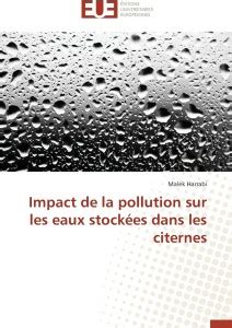 Impact de la Pollution Sur Les Eaux Stockees Dans Les Citernes: Buy ...