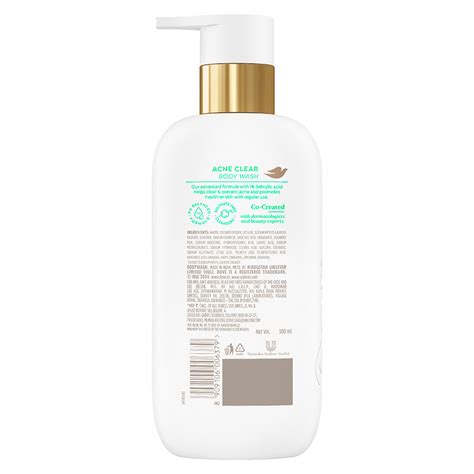 Dove Acne Clear Serum Bodywash with 1% Clearing Salicylic Acid Acne Tr