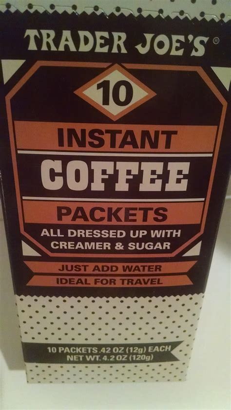 Amazon.com : Trader Joe's 10 Instant Coffee Packets with Creamer and ...