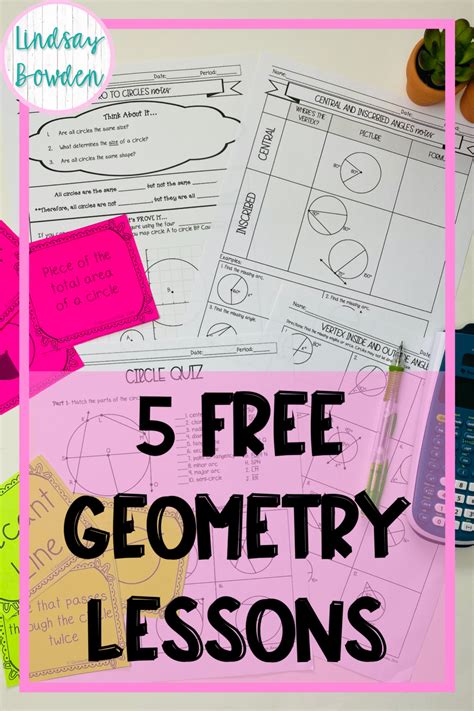 5 Free Geometry Lessons - Lindsay Bowden