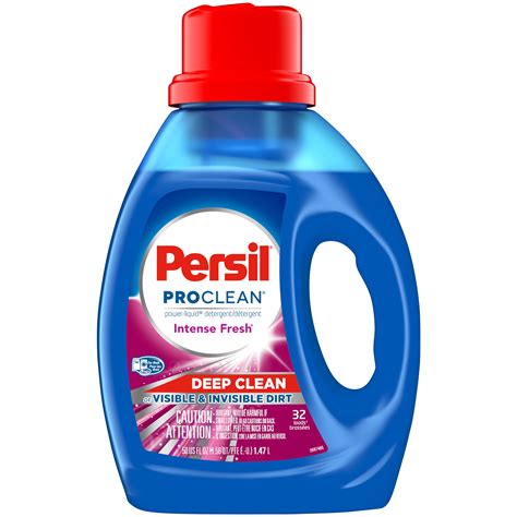 Persil Liquid Laundry Detergent, 32 Loads, Intense Fresh, 50 Fluid ...