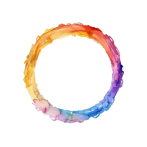 Abstract color silhouette of circle shape vector illustration in ...