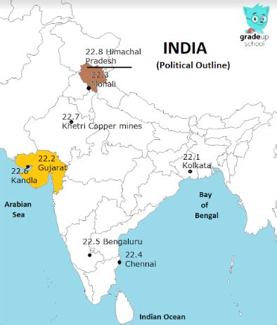 Locate and label any five of the following geographical features on the ...