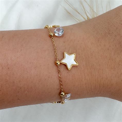 Stevie Star Charm Bracelet ( Gold) – LOLO LéPA