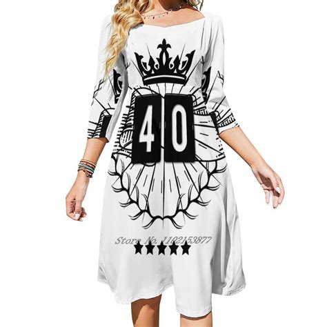 40! 40Th Birthday Loose Pocket Dress Women'S Printed Dresses Casual ...
