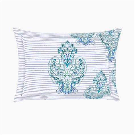 Buy SPACES Essentials Printed 3-Pc. Double Bedsheet Set - 2.74 x 2.74 m ...