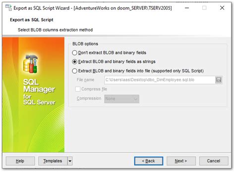 Image result for How to Extract Blob Data.sql