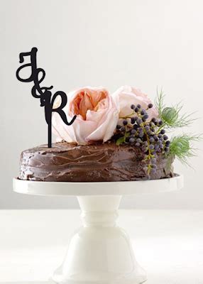 Font cake topper