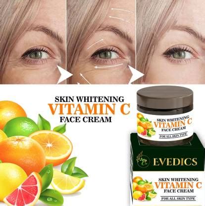 Evedics Herbal & Cosmetics VITAMIN C Cream For Skin Whitening, Reduces ...