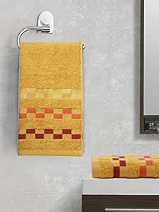 Bianca Sonoma 2 Piece 450 GSM Cotton Hand Towel Set - Gold : Amazon.in ...