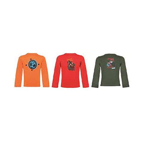 Clifton Baby Boys Combo 3 T-Shirts-Orange Mel Bright Red Bottle Green ...