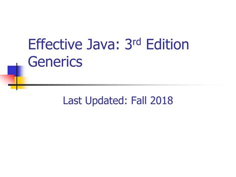 Image result for Josh Effective Java Generic Methods