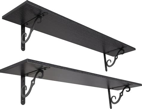 Floating Shelves, Long Wall Shelves Set of 2, 39.4 Inch Wall Mounted ...