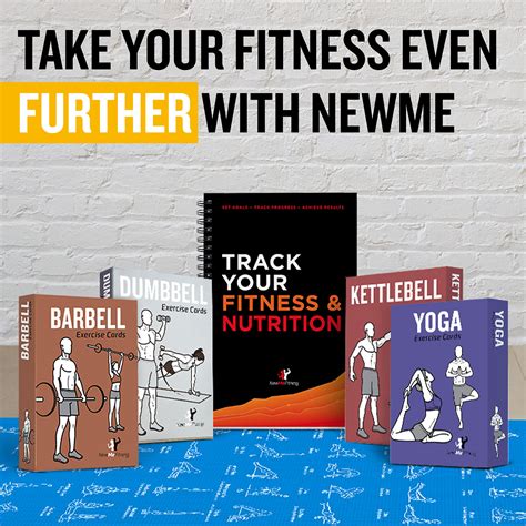 NewMe Fitness Workout Cards - Home Gym Dumbbell Exercise Card Deck for ...