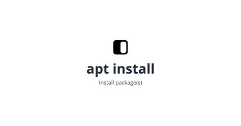 Image result for Apt Install