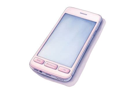 smartphone white background portability electronics. | Free Photo ...