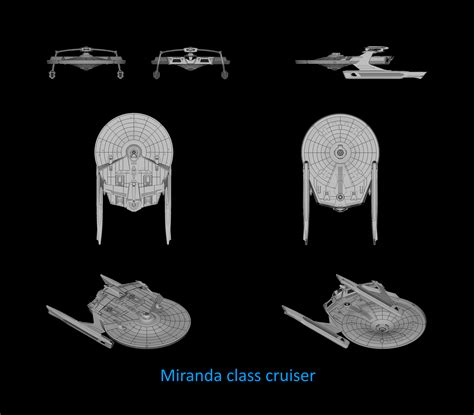 Free STL file Miranda class: Star Trek starship parts kit expansion #1 ...