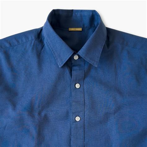 Dark Blue Cotton Linen Men's Shirt | Fabric Pandit