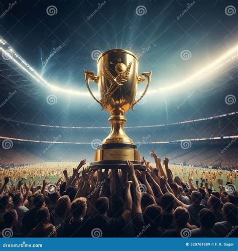 Spanish Team Holding the World Cup Trophy Stock Illustration ...