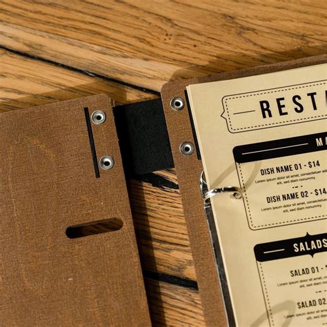 Wooden Menu Covers - Wooden Menu Board Manufacturer from Greater Noida