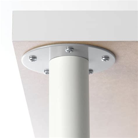 OLOV leg, adjustable, white - IKEA